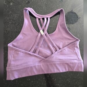 Bombshell Sportswear Lavender Strappy Sports Bra